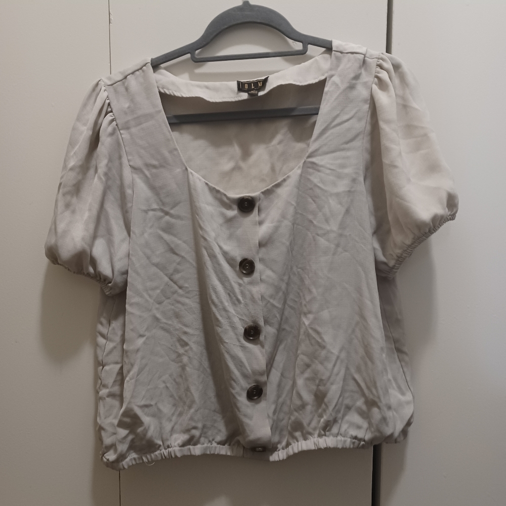 OLM off-white blouse size XL